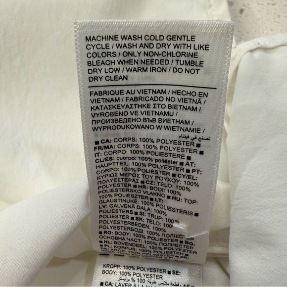 Athleta A-Frame Poplin Button Down UPF Shirt Women’s Large White - Picture 10 of 12